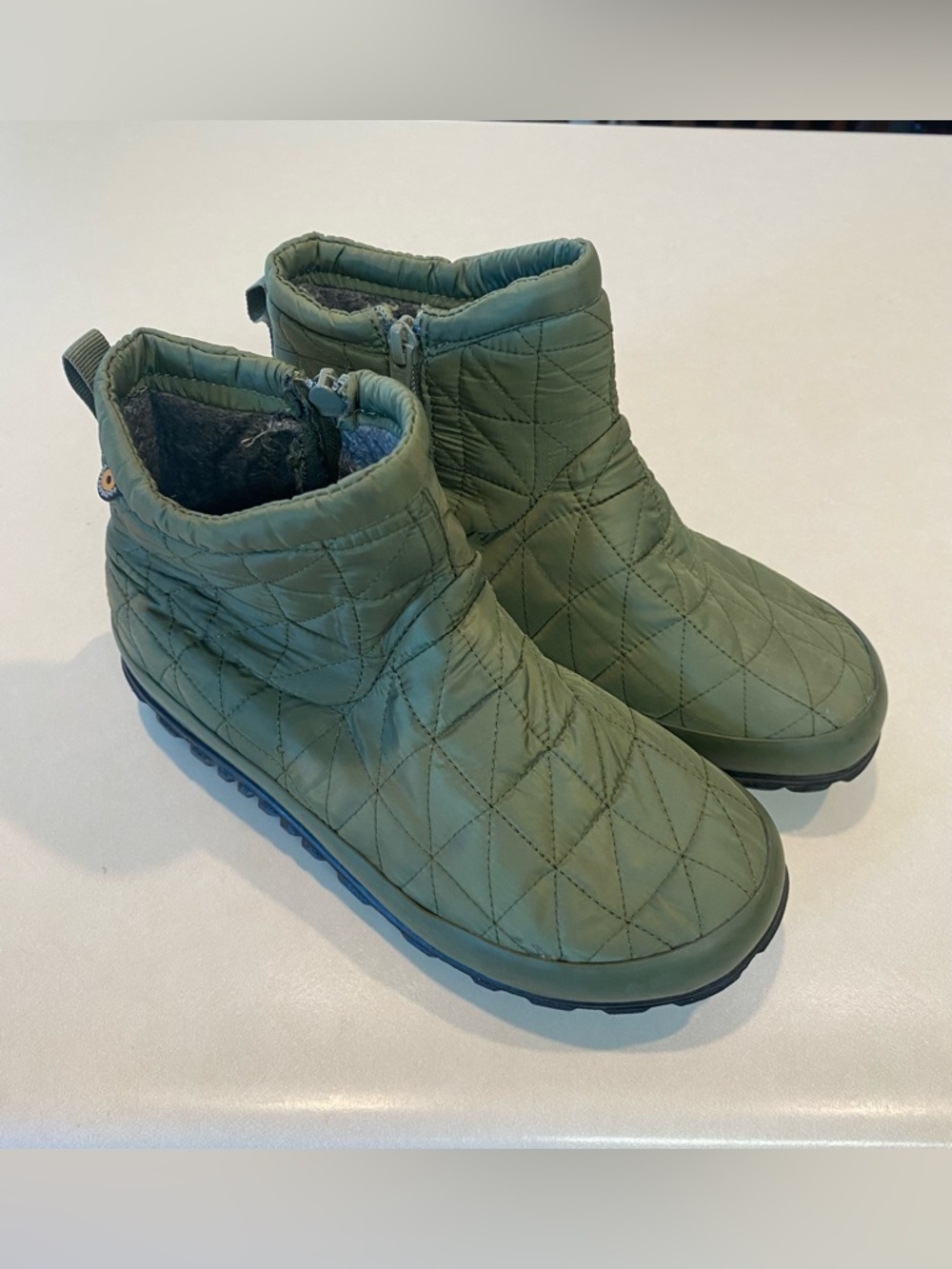 BOGS SNOWDAY II LODEN GREEN WEATHER SNOW BOOT ANKLE WOMENS SZ 6 EUC